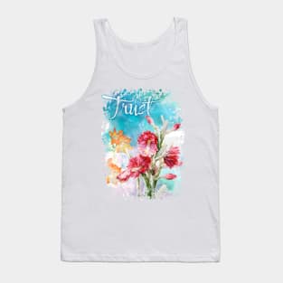 Trust in nature - watercolour floral display Tank Top